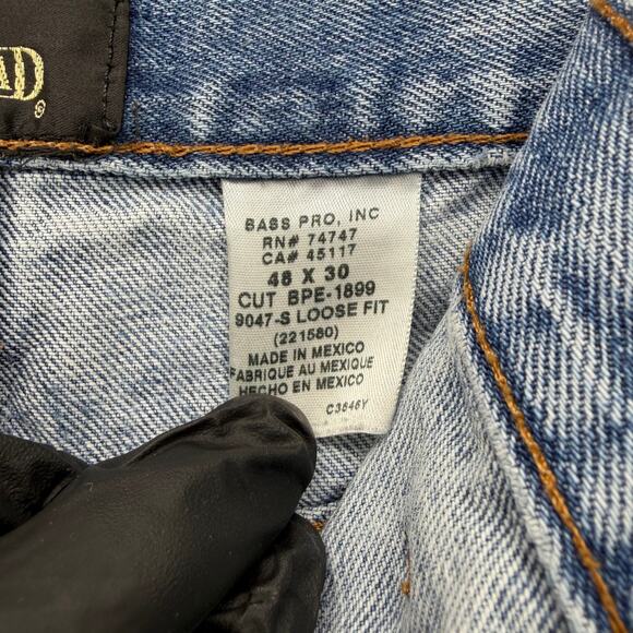 RedHead Loose Fit Stonewash Blue Jeans Men’s Size 48x30 - Picture 13 of 14